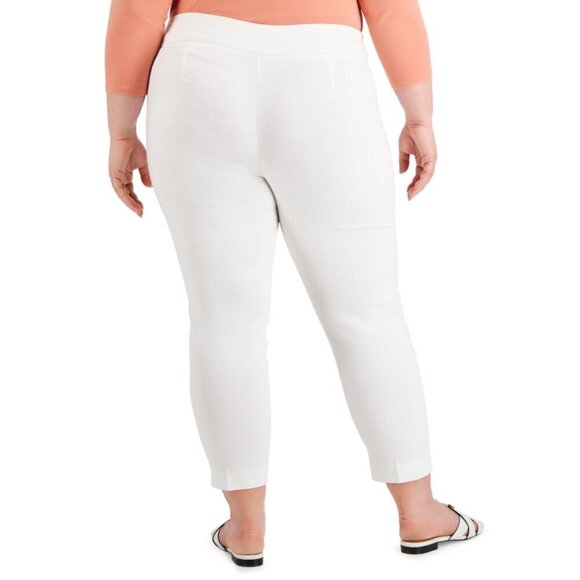 Alfani Women's Size 20WP Plus & Petite White Pull-On Skinny Dress Pants NWT - Picture 3 of 6